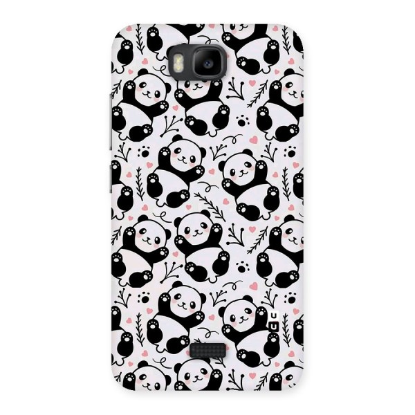 Cute Adorable Panda Pattern Back Case for Honor Bee