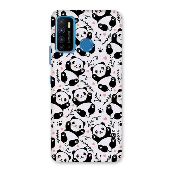 Cute Adorable Panda Pattern Back Case for Infinix Hot 9