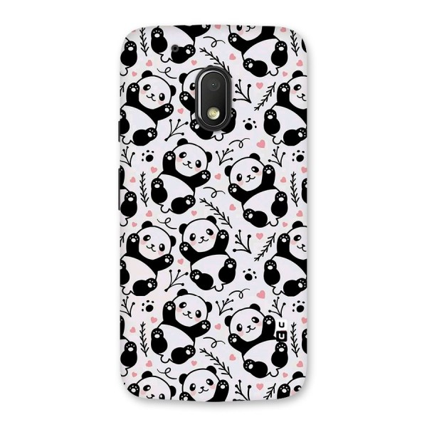 Cute Adorable Panda Pattern Back Case for Moto G4 Play