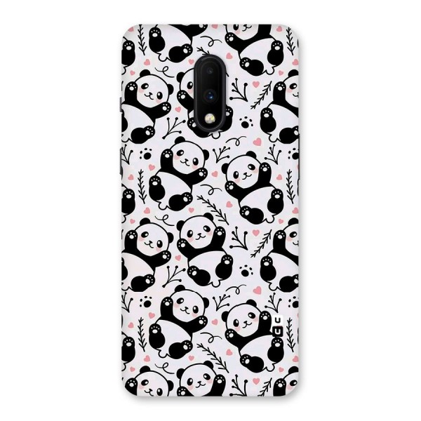 Cute Adorable Panda Pattern Back Case for OnePlus 7