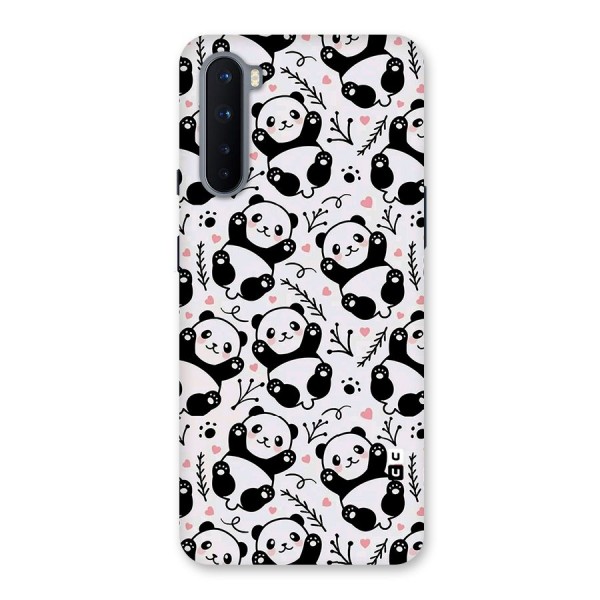 Cute Adorable Panda Pattern Back Case for OnePlus Nord