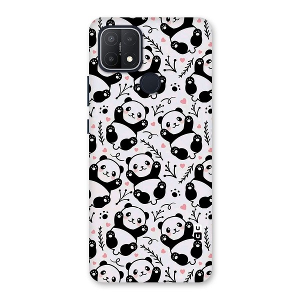 Cute Adorable Panda Pattern Back Case for Oppo A15