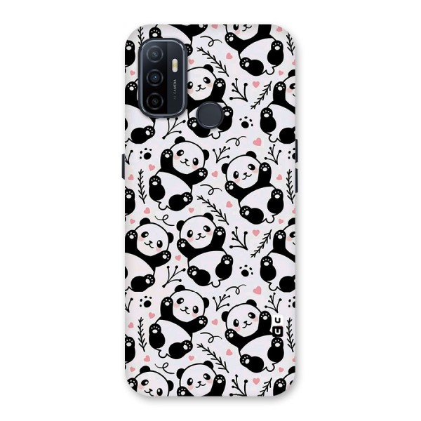 Cute Adorable Panda Pattern Back Case for Oppo A33 (2020)