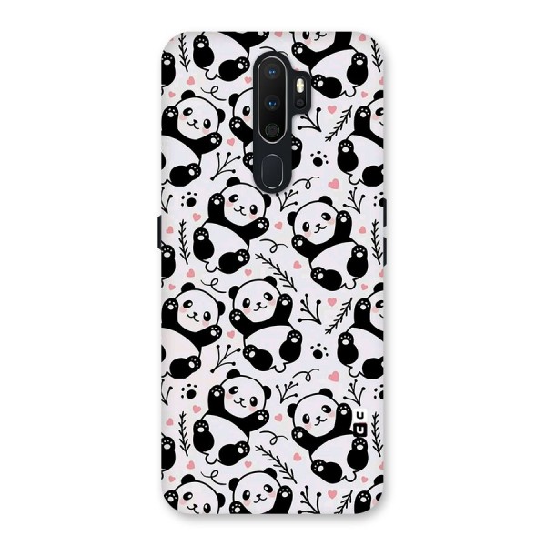 Cute Adorable Panda Pattern Back Case for Oppo A5 (2020)