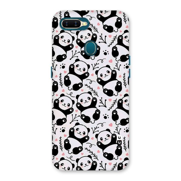 Cute Adorable Panda Pattern Back Case for Oppo A7