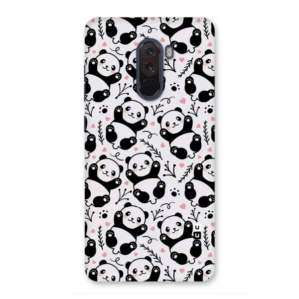 Cute Adorable Panda Pattern Back Case for Poco F1