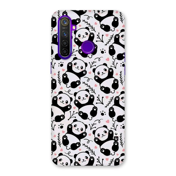 Cute Adorable Panda Pattern Back Case for Realme 5 Pro