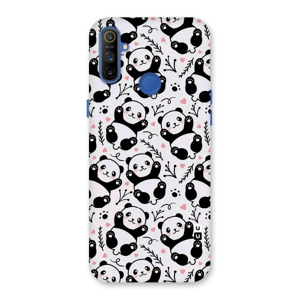 Cute Adorable Panda Pattern Back Case for Realme Narzo 10A