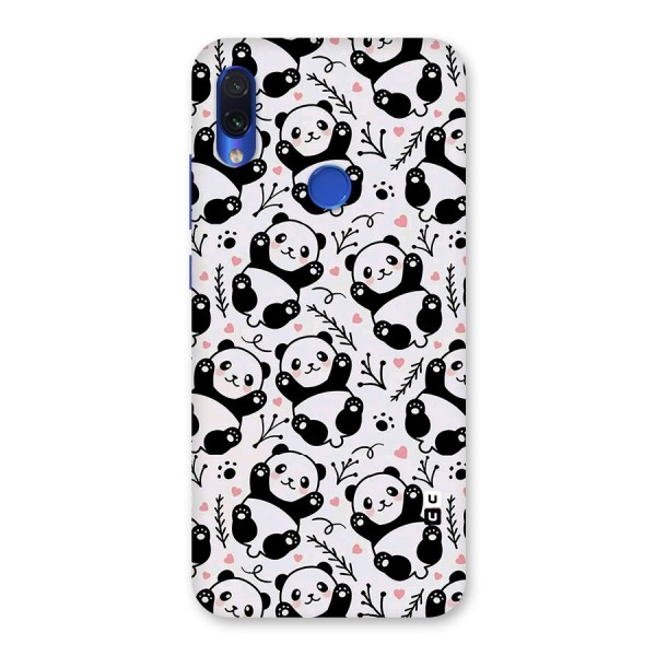Cute Adorable Panda Pattern Back Case for Redmi Note 7