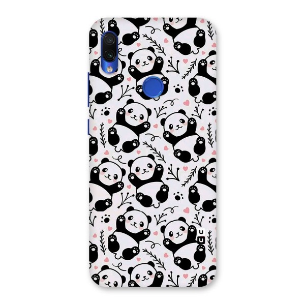 Cute Adorable Panda Pattern Back Case for Redmi Note 7S