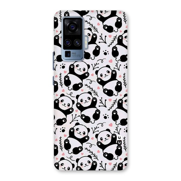 Cute Adorable Panda Pattern Back Case for Vivo X50 Pro