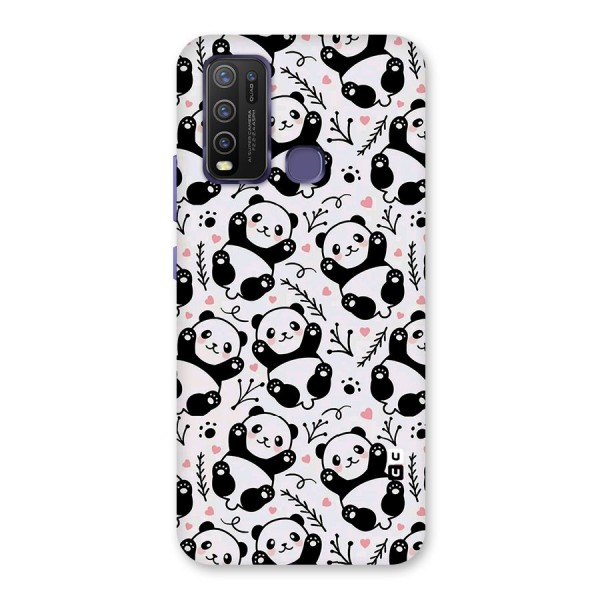 Cute Adorable Panda Pattern Back Case for Vivo Y30