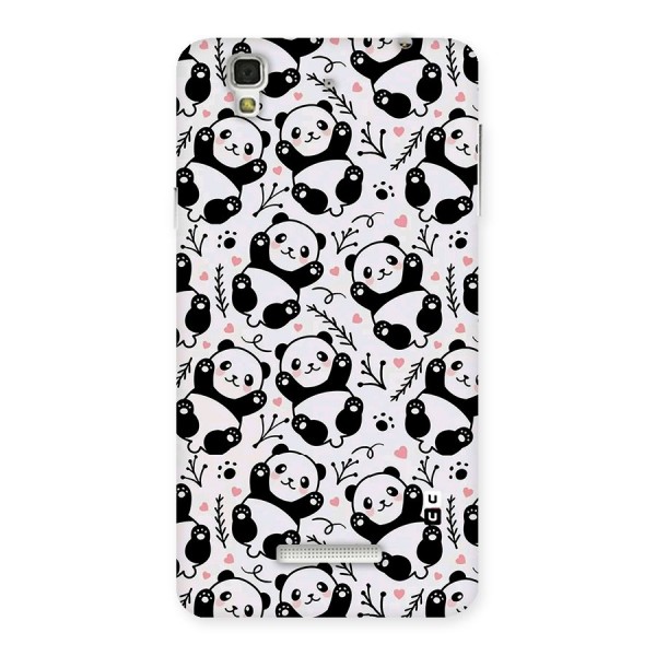 Cute Adorable Panda Pattern Back Case for Yu Yureka