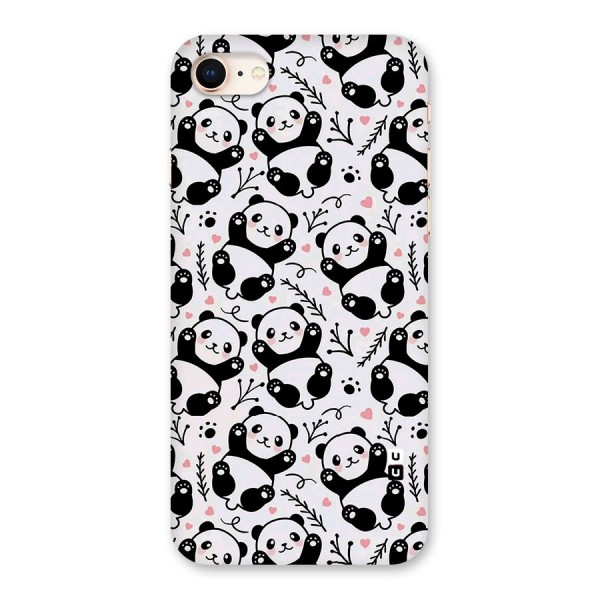 Cute Adorable Panda Pattern Back Case for iPhone 8