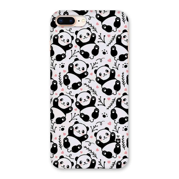 Cute Adorable Panda Pattern Back Case for iPhone 8 Plus
