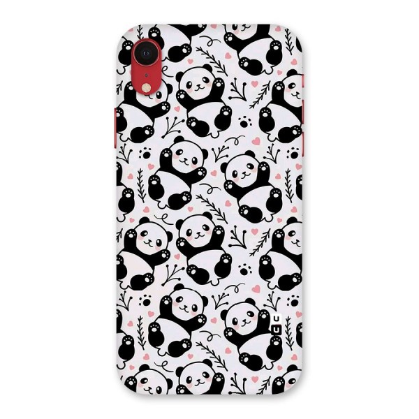 Cute Adorable Panda Pattern Back Case for iPhone XR