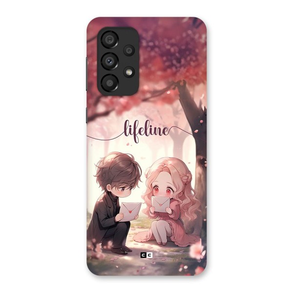 Cute Anime Couple Back Case for Galaxy A33 5G