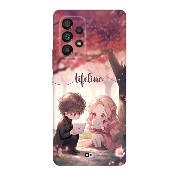 Cute Anime Couple Back Case for Galaxy A53 5G