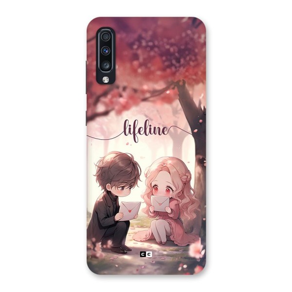 Cute Anime Couple Back Case for Galaxy A70