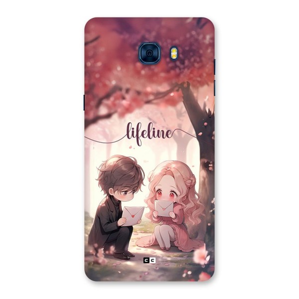 Cute Anime Couple Back Case for Galaxy C7 Pro