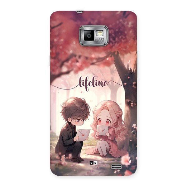 Cute Anime Couple Back Case for Galaxy S2