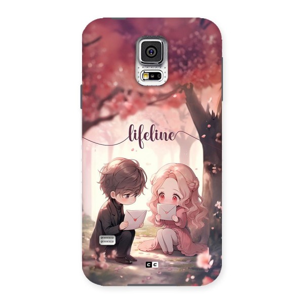 Cute Anime Couple Back Case for Galaxy S5