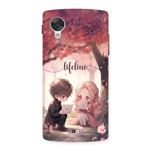Cute Anime Couple Back Case for Google Nexus 5