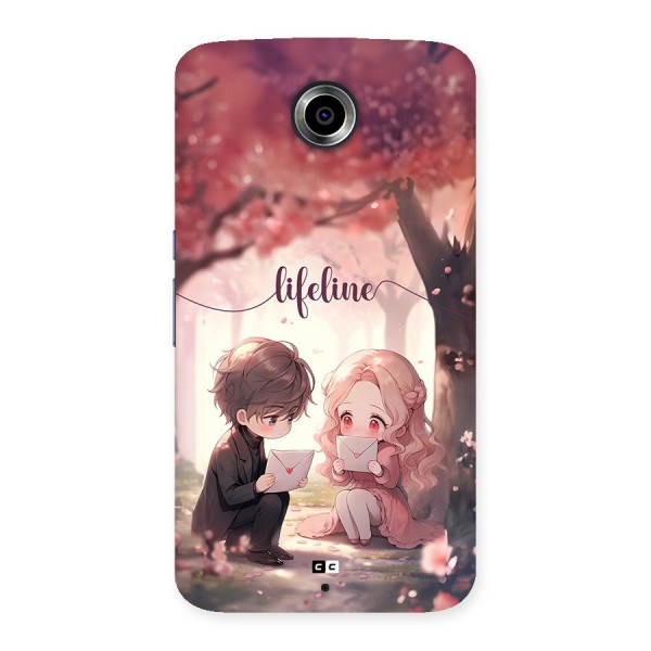 Cute Anime Couple Back Case for Google Nexus 6