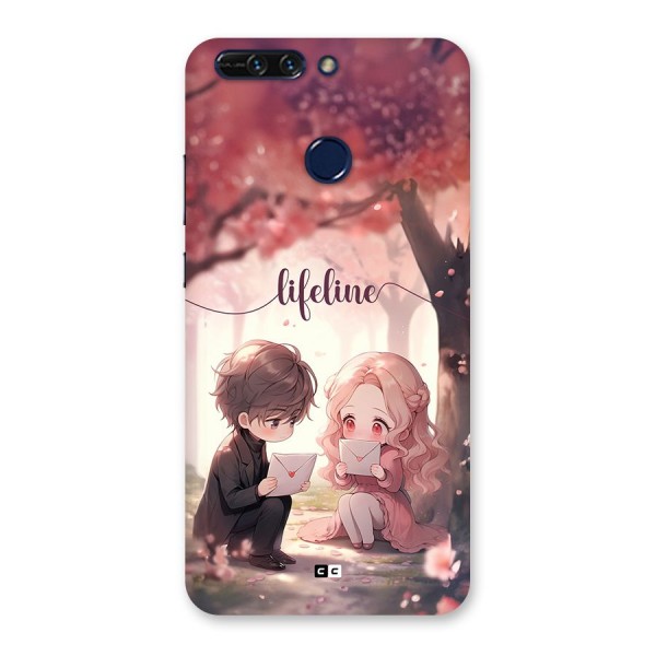 Cute Anime Couple Back Case for Honor 8 Pro