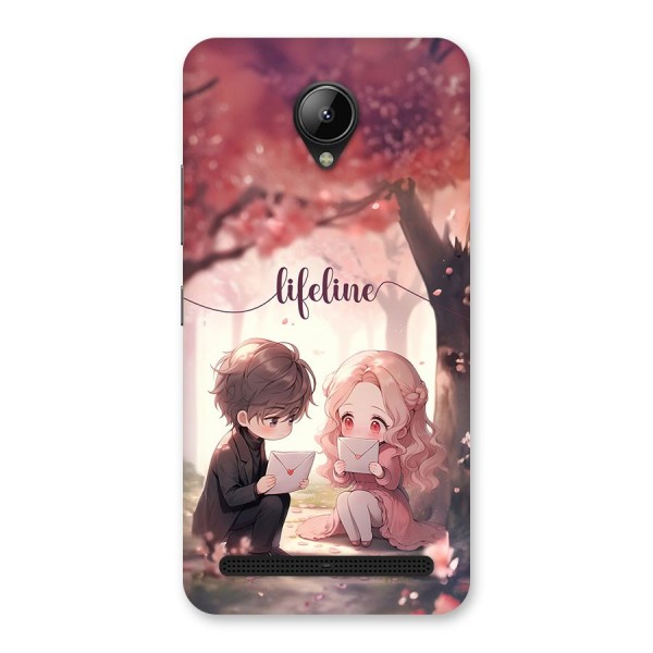 Cute Anime Couple Back Case for Lenovo C2
