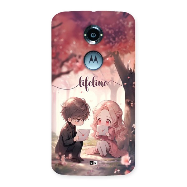 Cute Anime Couple Back Case for Moto X2