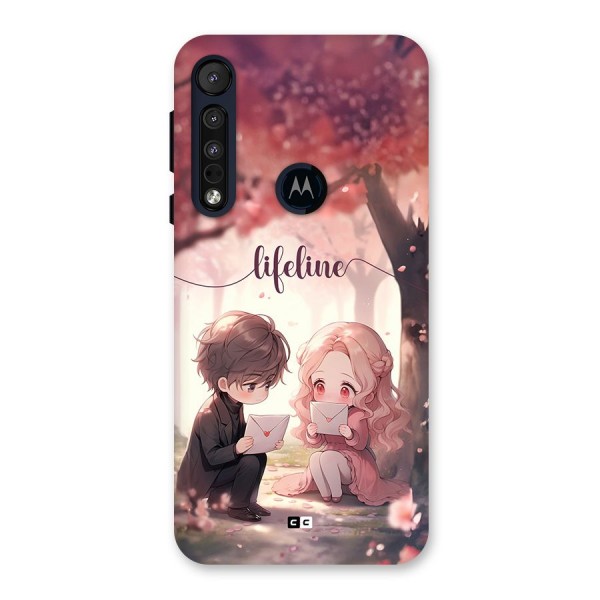 Cute Anime Couple Back Case for Motorola One Macro