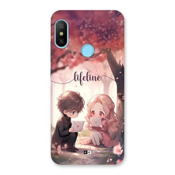 Cute Anime Couple Back Case for Redmi 6 Pro