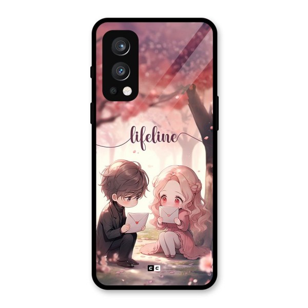 Cute Anime Couple Glass Back Case for OnePlus Nord 2 5G