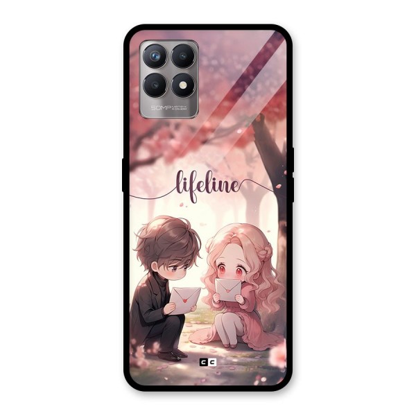 Cute Anime Couple Glass Back Case for Realme Narzo 50