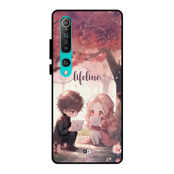 Cute Anime Couple Metal Back Case for Mi 10