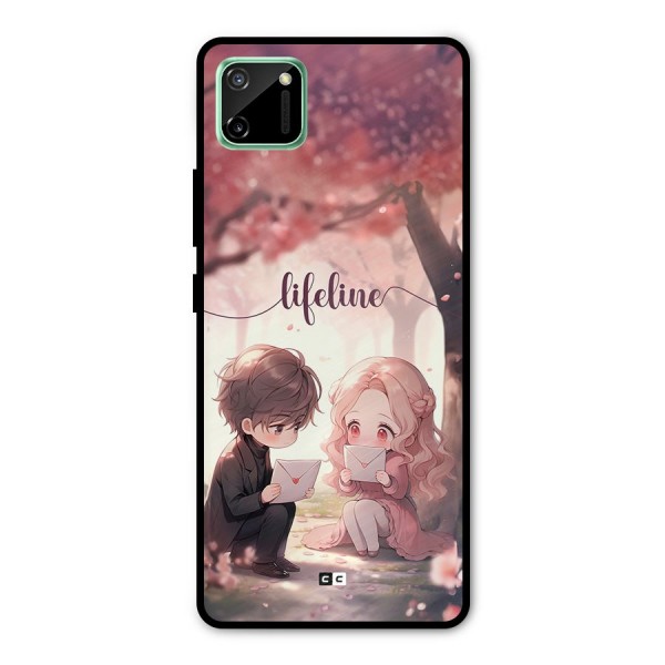 Cute Anime Couple Metal Back Case for Realme C11