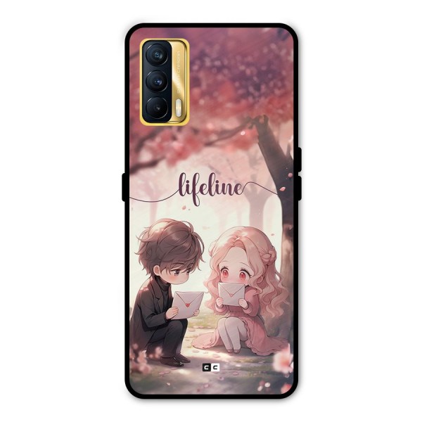Cute Anime Couple Metal Back Case for Realme X7