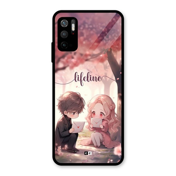 Cute Anime Couple Metal Back Case for Redmi Note 10T 5G