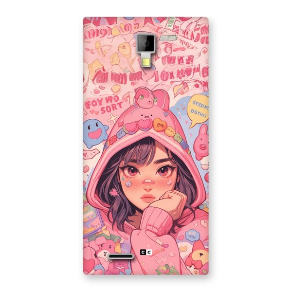 Cute Anime Girl Back Case for Canvas Xpress A99