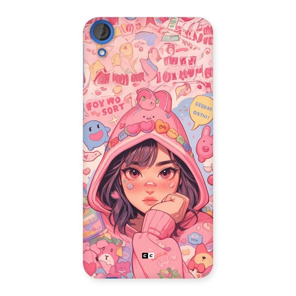 Cute Anime Girl Back Case for Desire 820