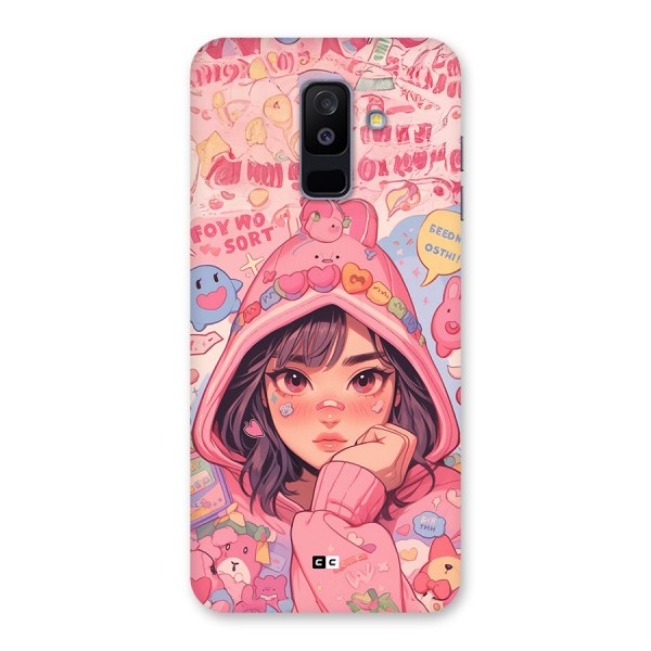 Cute Anime Girl Back Case for Galaxy A6 Plus
