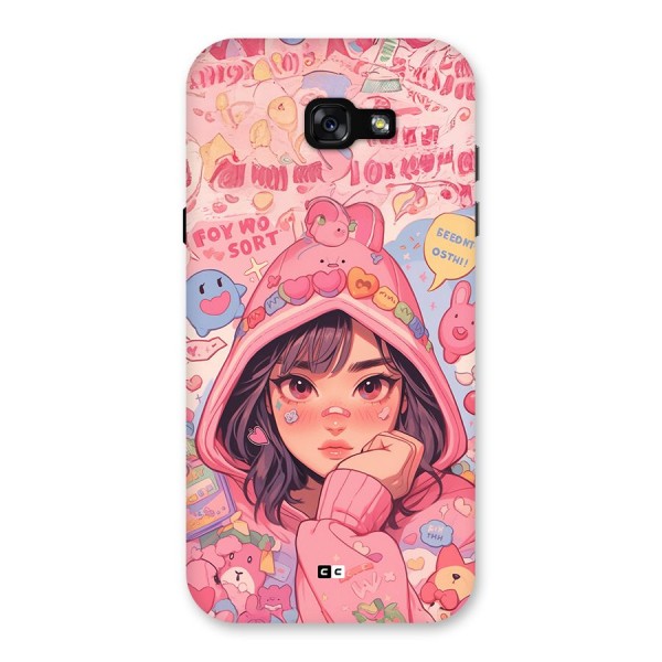 Cute Anime Girl Back Case for Galaxy A7 (2017)