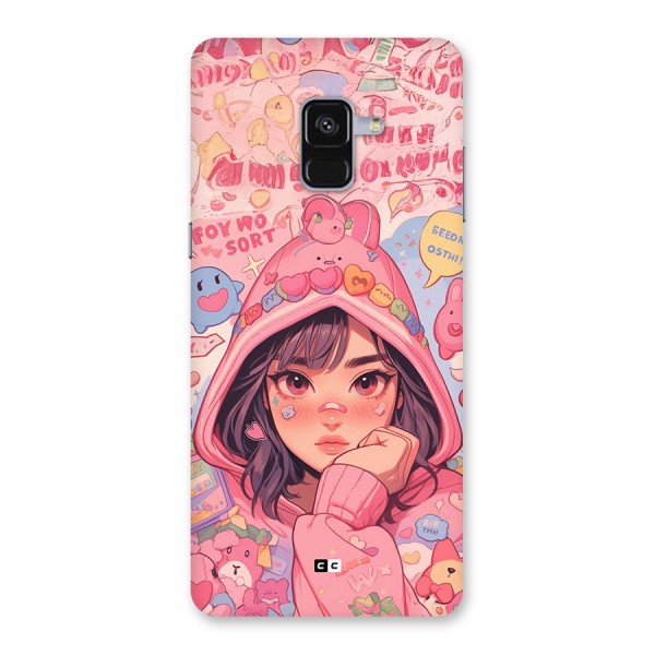 Cute Anime Girl Back Case for Galaxy A8 Plus