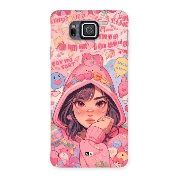 Cute Anime Girl Back Case for Galaxy Alpha