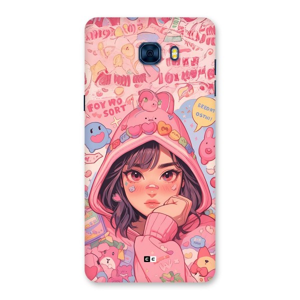 Cute Anime Girl Back Case for Galaxy C7 Pro