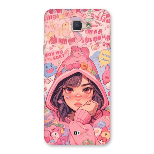 Cute Anime Girl Back Case for Galaxy J5 Prime