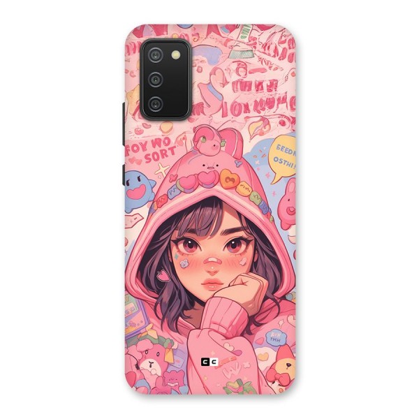 Cute Anime Girl Back Case for Galaxy M02s