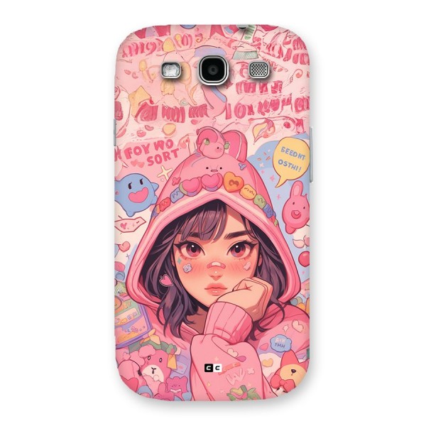 Cute Anime Girl Back Case for Galaxy S3