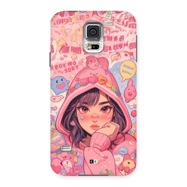 Cute Anime Girl Back Case for Galaxy S5